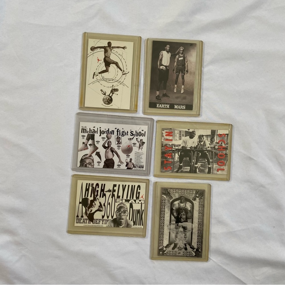 1991 NIKE Michael JORDAN Spike LEE 6 CARD SET - Picture 6 of 16